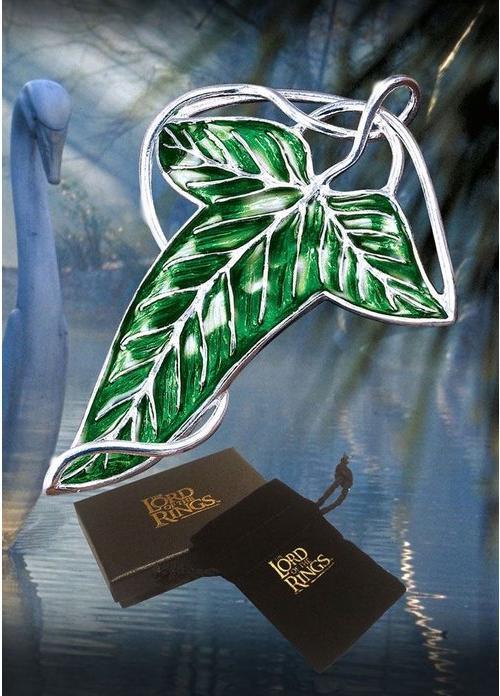 Produktbild Noble Collection Herr der Ringe Brosche Elbische Blattbrosche (versilbert)