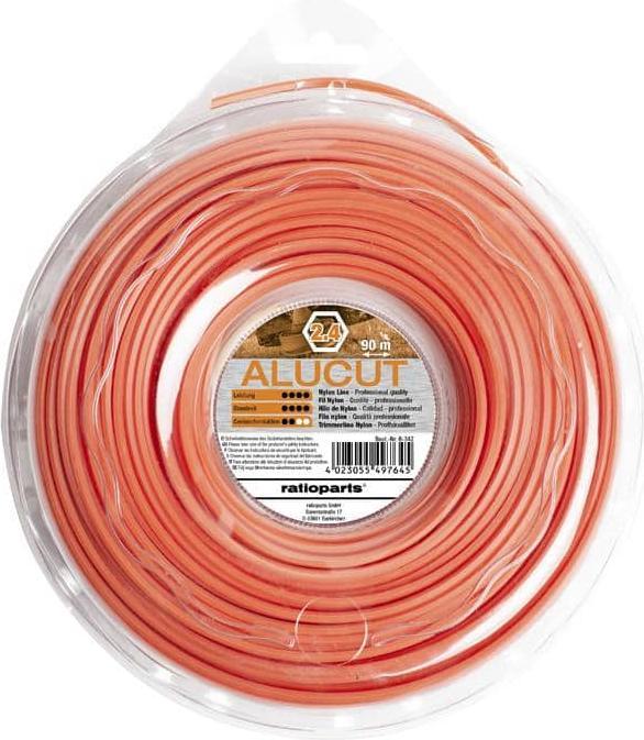 Immagine prodotto Westfalia Filo di poliammide Alu (filo di nylon) da 2,4 mm - 90 m - 6 fili. (Lenza per tagliabordi + rocchetto di lenza)