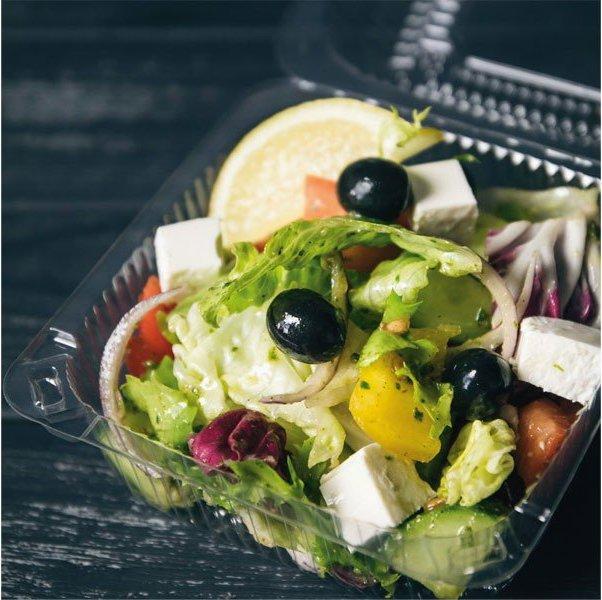 Actual product image Naturestar Organic salad bowls with lid PLA (400 x)