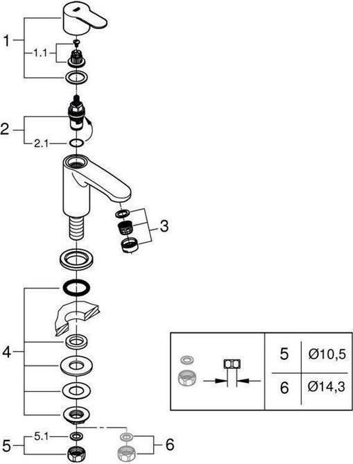 Immagine prodotto Grohe Rubinetto a colonna Eurostyle Cosmopolitan XS-Size
