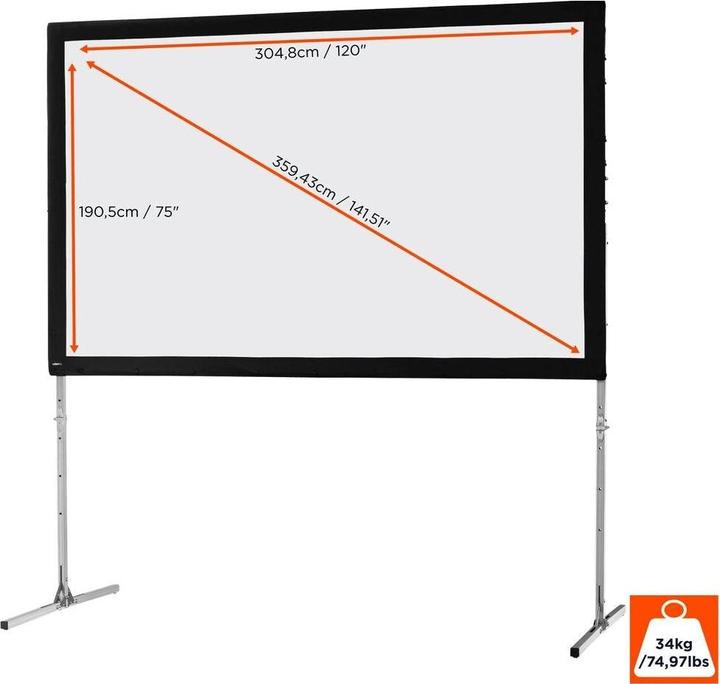 Immagine prodotto Celexon Mobile Expert Business Format - Schermo di proiezione con piedi staccabili - 359 cm (141.34", 16:10)