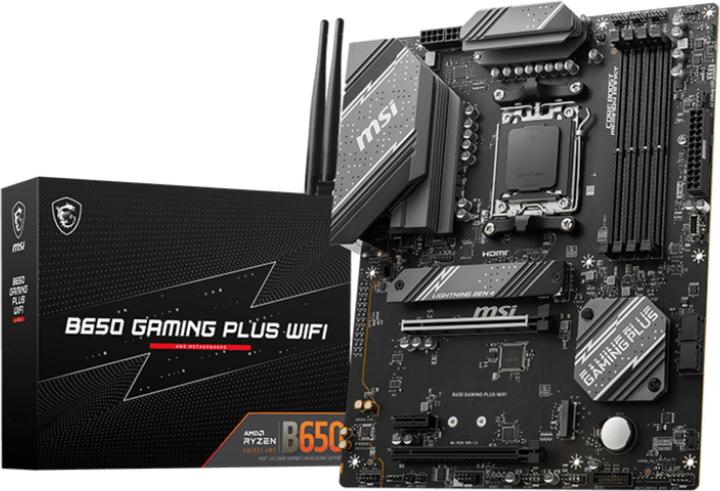 Actual product image MSI B650 GAMING PLUS WIFI (AM5, AMD B650, ATX)