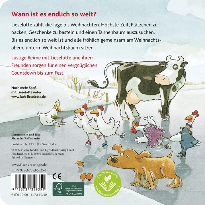 Produktbild Lieselotte feiert Weihnachten (Deutsch, Alexander Steffensmeier, 2022)