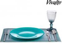 Produktbild Vivalto Teller Glas 27cm türkis (6 x)