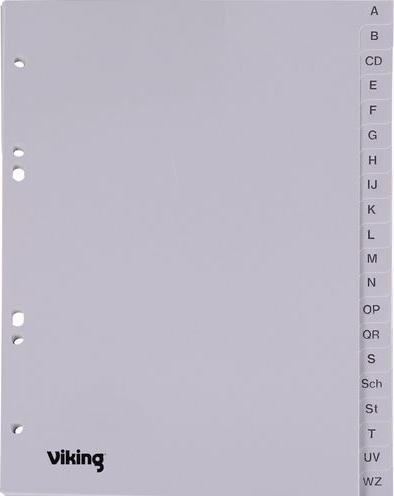 Office Depot Répertoire de lettres A-Z OD A5 120my gris 6 trous