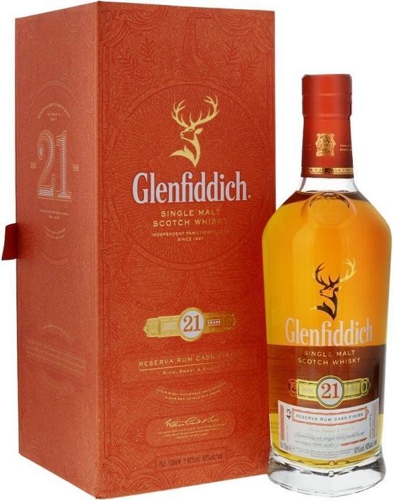 Produktbild Glenfiddich 21 Years Gran Reserva (Single Malt, Scotch Whisky, 1 x 70 cl)