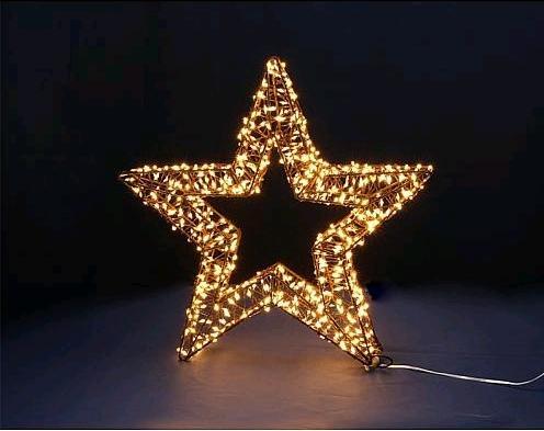 Actual product image Lotti brown LED star 35 cm