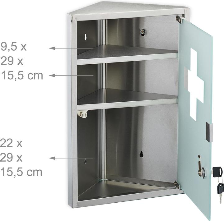 Actual product image Relaxdays Medicine Cabinet
