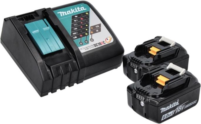 Produktbild Makita DMP 181 RGJ Akku Kompressor 18 V 11,1 bar + 2x Akku 6,0 Ah + Ladegerät + Makpac (11.10 Bar)