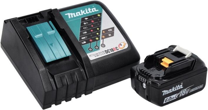 Immagine prodotto Makita DMP 181 RG1 Compressore a batteria 18 V 11,1 bar + 1x batteria 6,0 Ah + caricabatterie (11.10 bar)