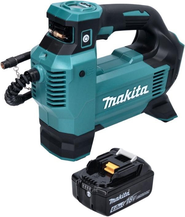 Actual product image Makita DMP 181 G1 Battery compressor 18 V 11.1 bar + 1x battery 6.0 Ah - without charger (11.10 bar)