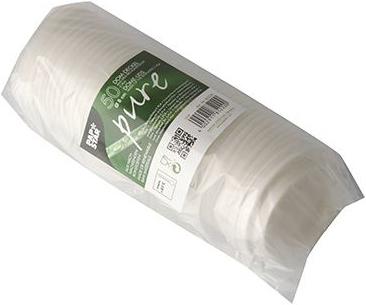 Actual product image Papstar 85220 Cup lid (e) Polyactic acid (PLA) (50 x)