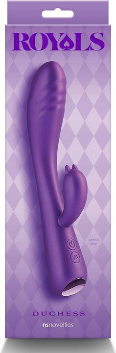 Productafbeelding NS Novelties Royals Duchess Metallic Paarse Vibrator 21,2 x 3,6 x 6 cm