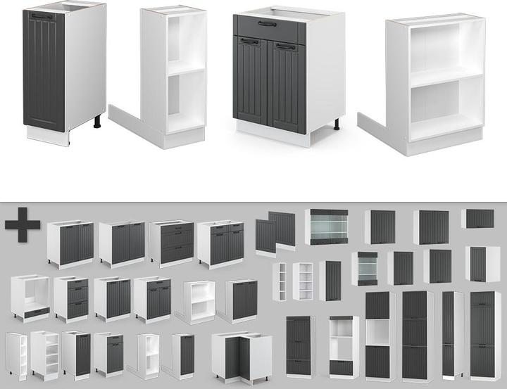 Produktbild Vicco Kücheninsel Fame-Line (90 x 82 x 90 cm)