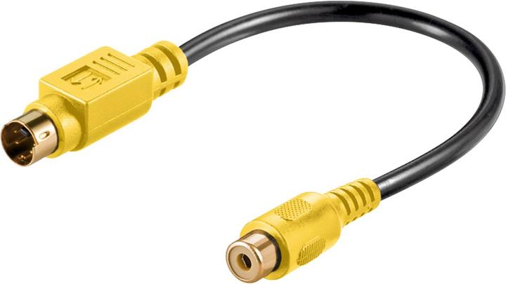 Produktbild Goobay Video Kabeladapter, S-Video zu Composite (0.20 m)