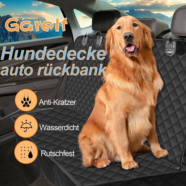 Produktbild Garelf Hundedecke für Rückbank (Stil 1) (Hund, Sicherheitsverschluss, Waschmaschinenfest)