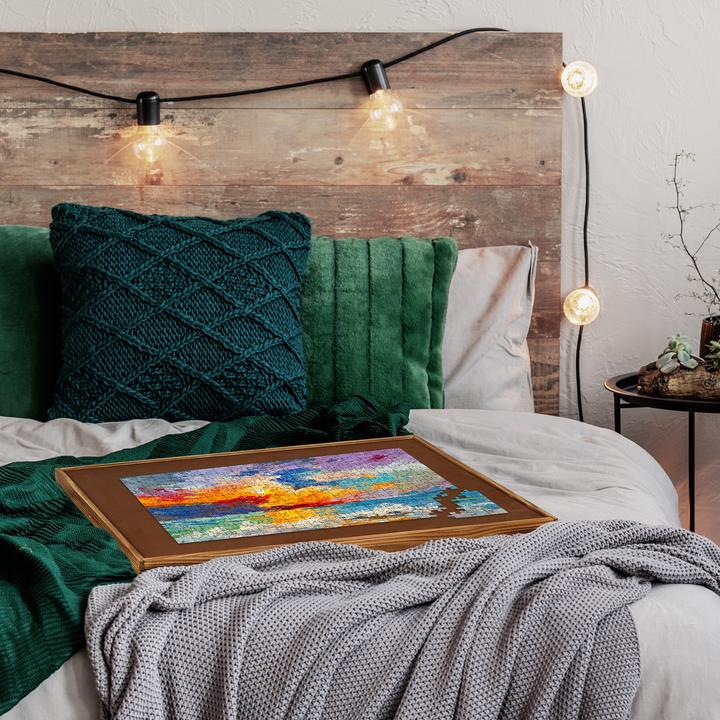 Image du produit Relaxdays Table de puzzle (1500 pièces)