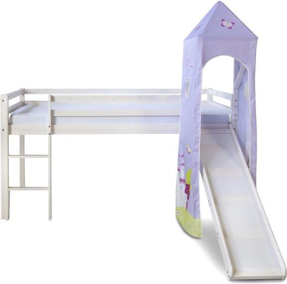 Actual product image Homestyle4u Loft bed with slide and tower (90 x 200 cm)