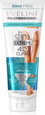 Actual product image Eveline Cosmetics - Slim Extreme 4D Clinic Ultra Active Anti-Cellulite Cryo-Gel - Firming Gel With (Body lotion, 250 ml)
