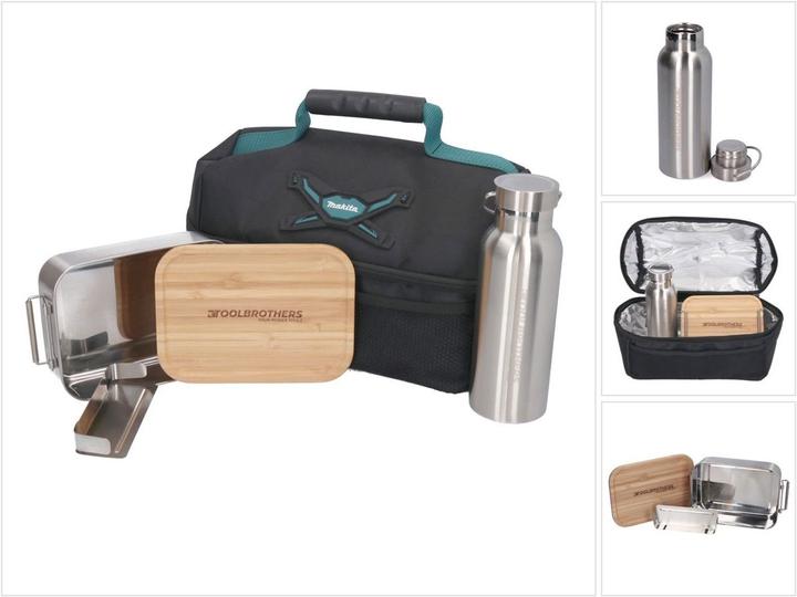 Makita Toolbrothers lunch pack with insulated bag + Toolbrothers Fan stainless steel lunch box with