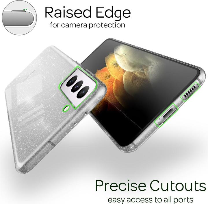 Immagine prodotto Nalia Custodia per cellulare Glitter (Samsung Galaxy S21+)
