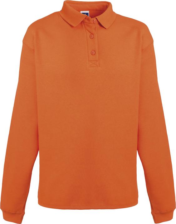 Russell Europe Sweatshirt mit Knopfleiste und Kragen