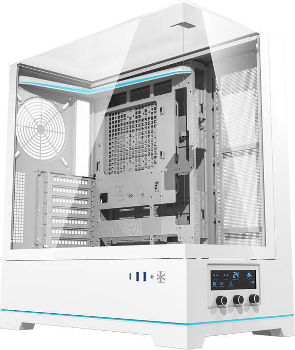 Actual product image Darkflash Tech Darkflash DY450 computer case without fans (white) (ITX, mATX, ATX)