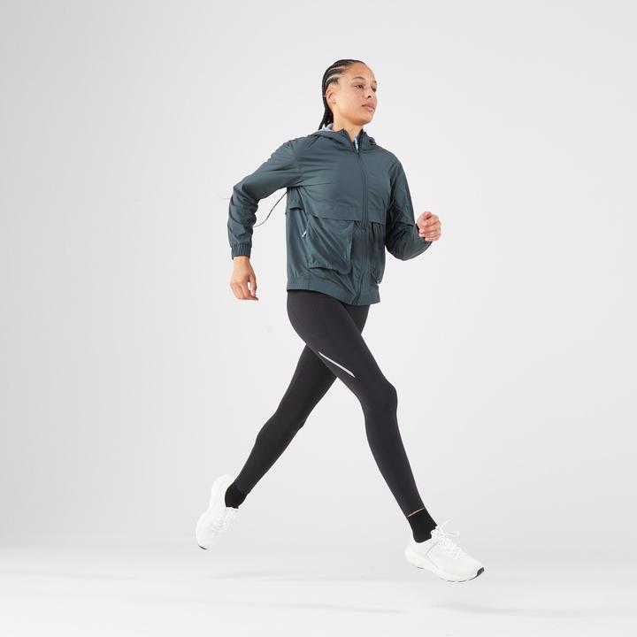 Produktbild Kiprun Laufjacke Damen winddicht - Run 500 Wind grün (42)
