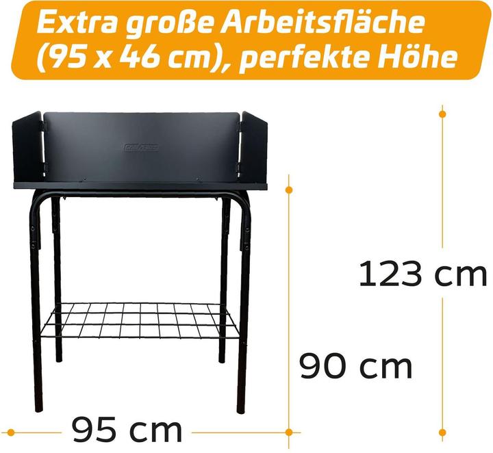 Actual product image Grillfürst Dutch Oven Station / Dutch Oven Table with Windshield