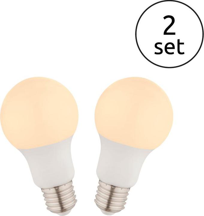 Actual product image Globo LED illuminant aluminum 2xE27 LED (E27, 9 W, 810 lm, 2 x, F)