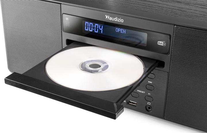 Image du produit Audizio Radio/Lecteur CD Prato Noir (FM, DAB+ DAB, Bluetooth)