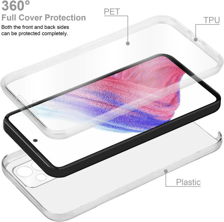 Produktbild Cadorabo TPU 360 Grad Case Hülle für Samsung Galaxy A53 5G (Samsung Galaxy A53 5G)