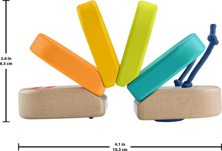 Actual product image Fisher-Price Wooden Clacker Caterpillar