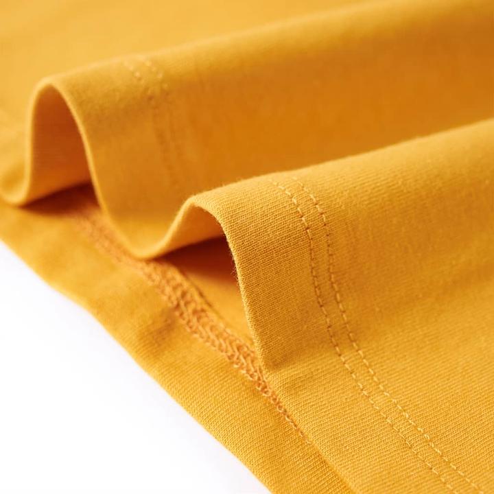 Image du produit VidaXL T-shirt manches longues enfant Ocre 128,Matière : 95% coton. 5 (128)