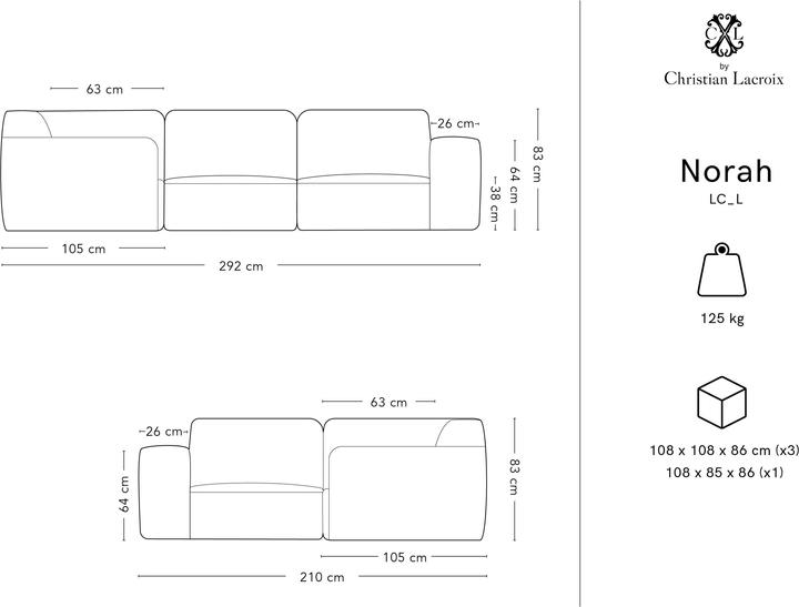 Actual product image CXL by Christian Lacroix Norah (Corner sofa)