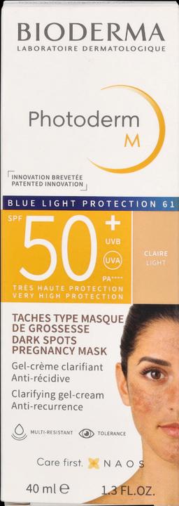 Immagine prodotto Bioderma Photoderm M SPF50+ Claire (Crema solare viso, SPF 50, 40 ml, 66 g)