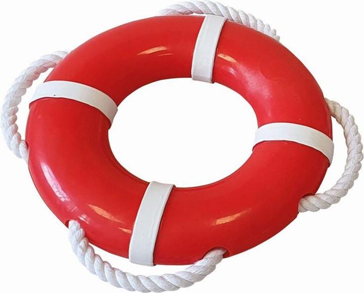 Actual product image Nobby TPR life ring with rope (Dog chew toy)