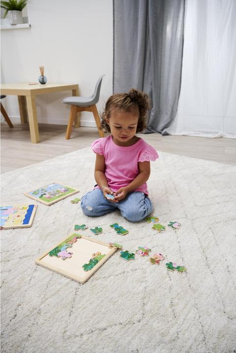 Actual product image Eichhorn Peppa Pig, inlay puzzle, 3 assorted. (20 pieces)