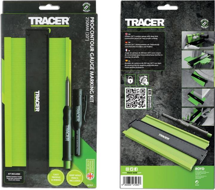 Actual product image Tracer ACG2 Konturenlehre 250 mm inkl. ADP2 Tiefenbleistift