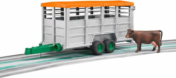 Actual product image Bruder Cattle trailer and cow