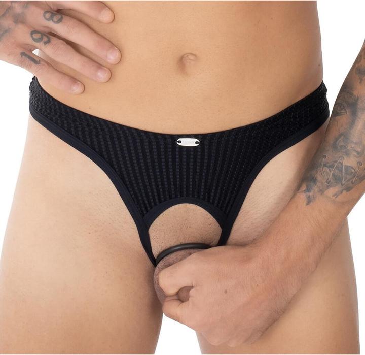 Eros Veneziani String ouvert mit Ring (L, XL)