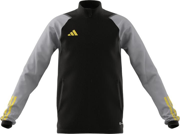 adidas Tiro 23 Competition Training Black Grey Kids Sweatshirt HU1313 (140 cm) (140)
