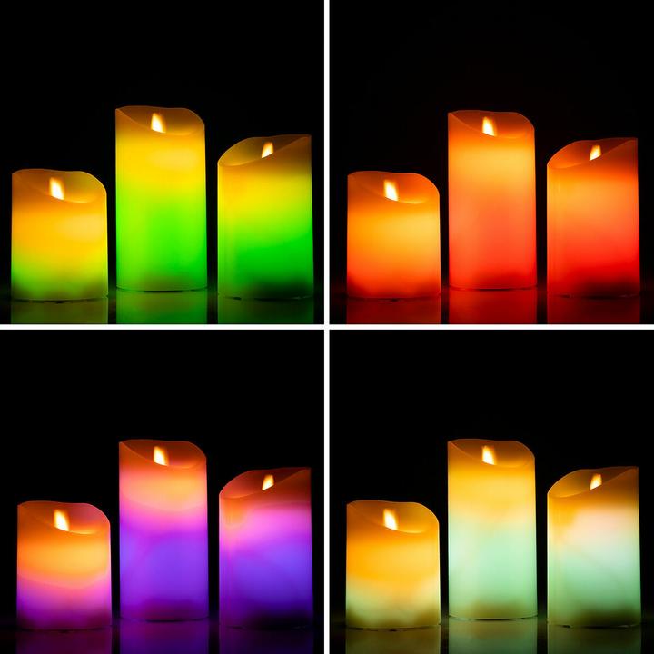 Image du produit InnovaGoods Lumière LED à piles - multicolore - 3 pcs (3 x)