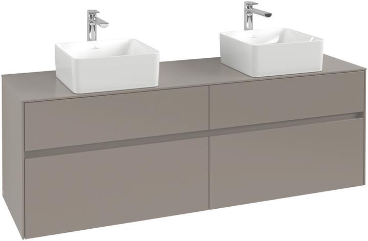 Villeroy & Boch Collaro Waschbeckenunterschrank 1600x548x500 mm, 4 Auszüge, für 2 Waschbecken, C0 (167 x 62 x 57 cm)