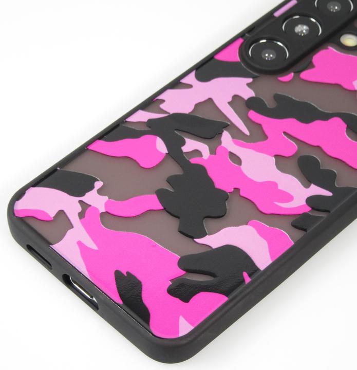 Produktbild PhoneLook Hülle Semi Transparent blurry Design Camouglage t (Samsung Galaxy S24+)