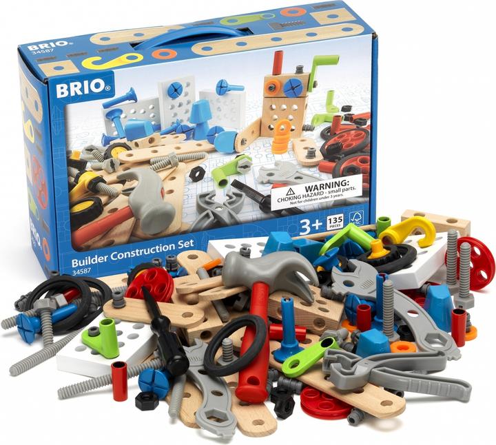 Actual product image Brio Wood construction toy Builder box 135 pcs.