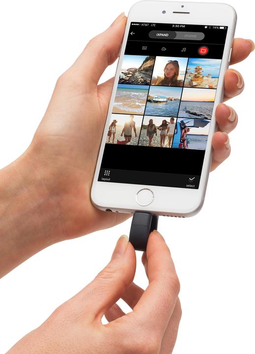 Produktbild SanDisk iXpand Flash Drive 128GB (128 GB, Lightning, USB 3.0)