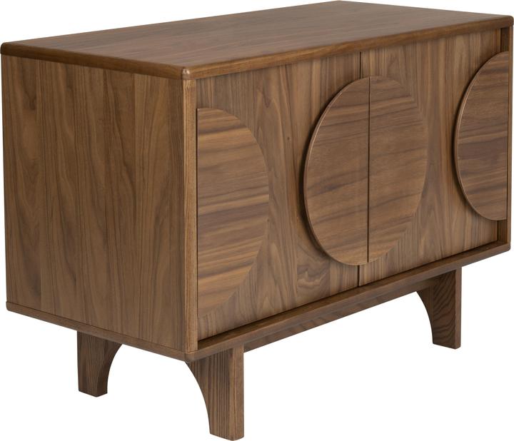 Actual product image Zuiver Sideboard Groove 2 Doors Walnut (82 x 40 x 58 cm)