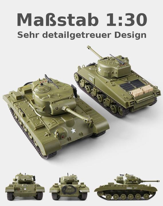 Actual product image Es-toys Heng Long RC Tank Battle Set of 2 1:30