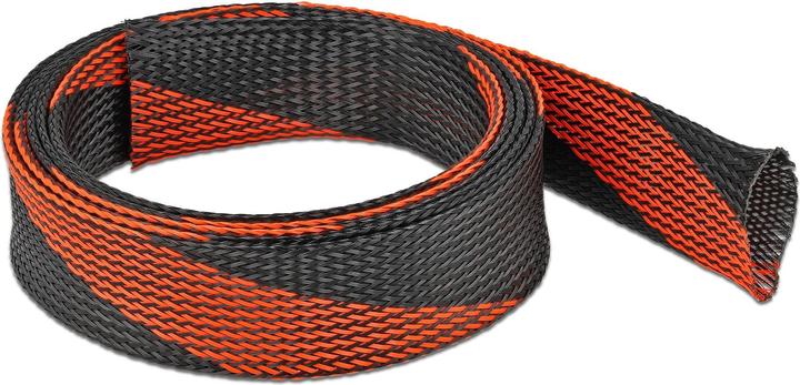 Immagine prodotto Delock Tubo intrecciato espandibile 2 m x 38 mm nero-rosso (Tubo cavi, 200 cm)